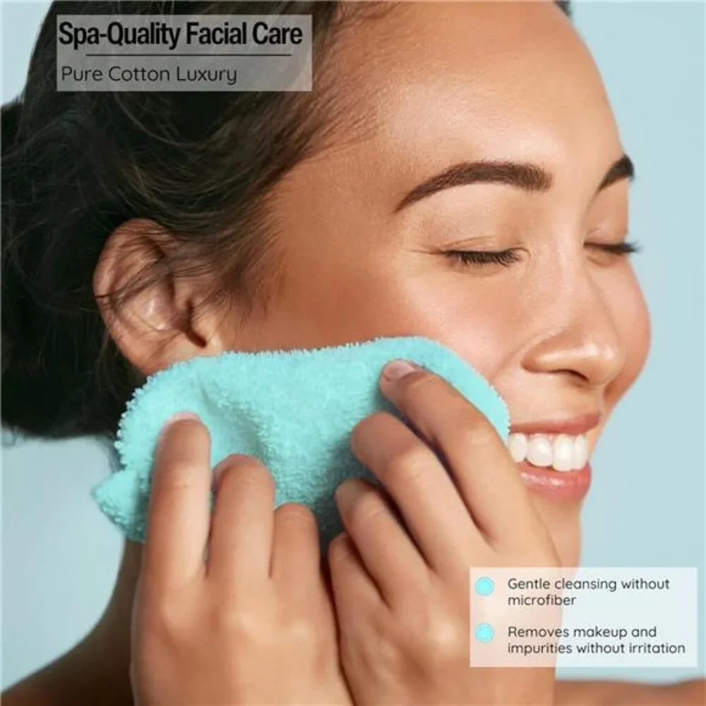 12 Pack Washcloths 13 Inch Cotton Face Towels Lint Free Soft Absorbent Bathroom